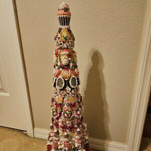 OOAK RARE SWEET SAVANNAH  CHRISTMAS GINGERBREAD TREE SANTA SNOWMAN CANDY CANE